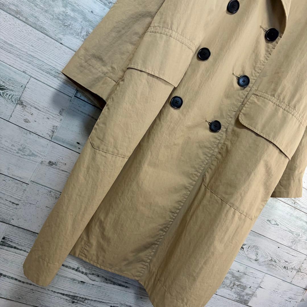 MHL, ドライワックスコットンナイロンコート　トレンチコート　ベージュ　38