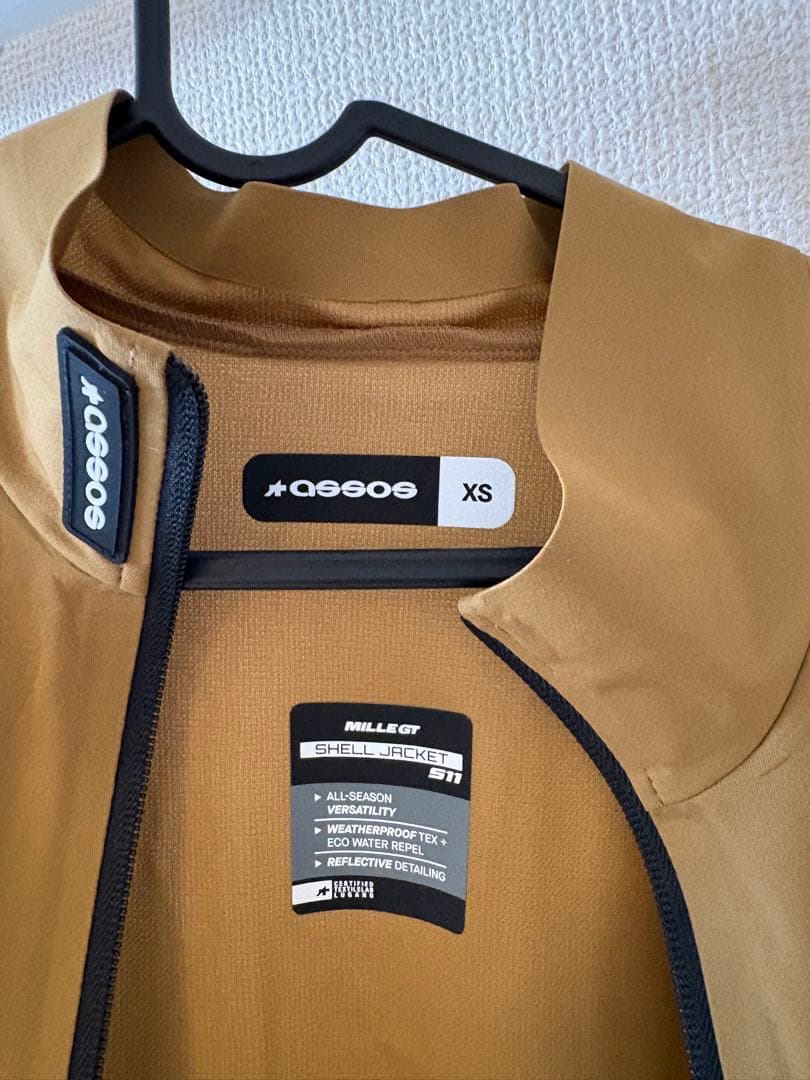 ASSOS MILLE GT Shell Jacket S11 XS ブロンズ