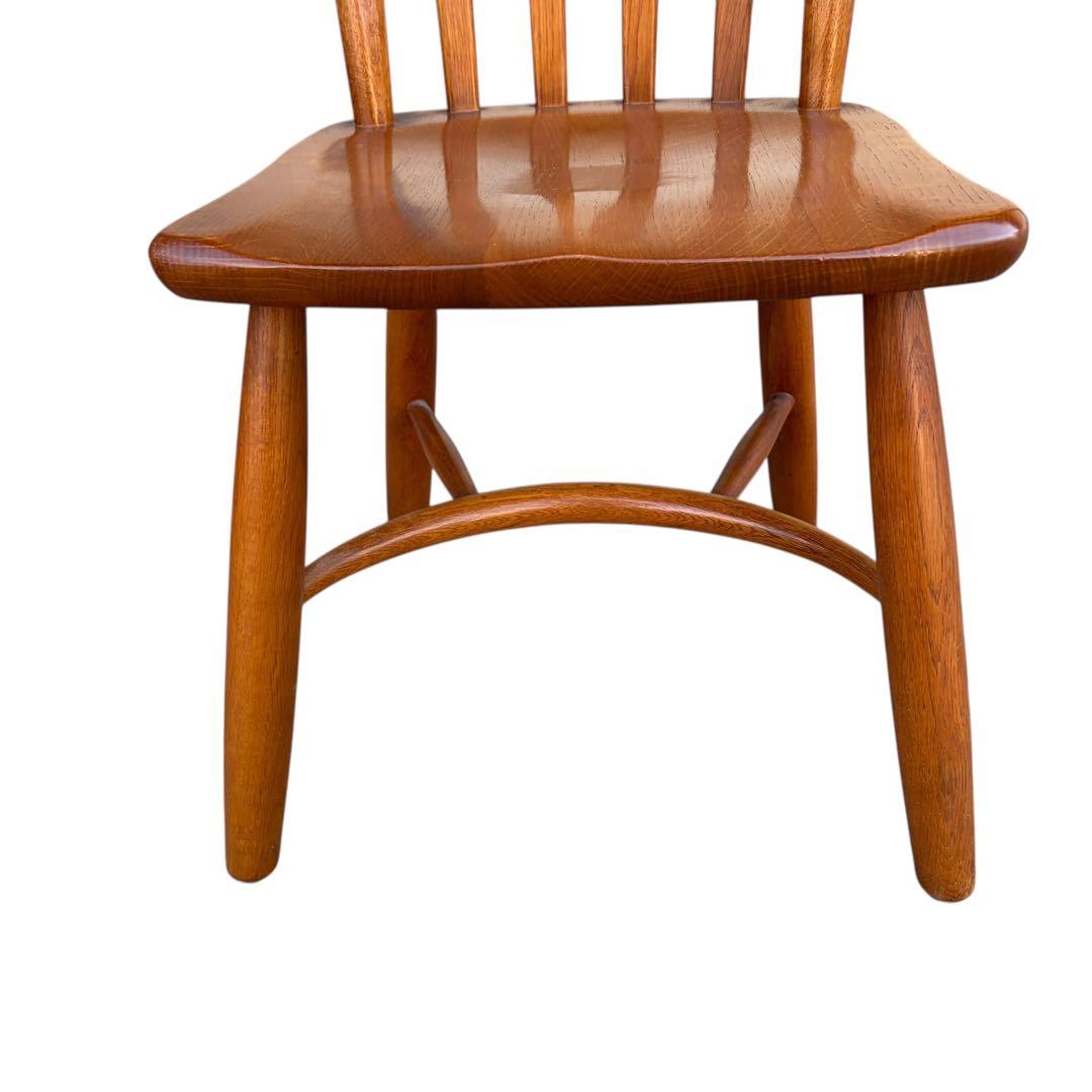 美品 柏木工 無垢材 ウィンザーチェア ダイニング ボウバック 2脚セット①