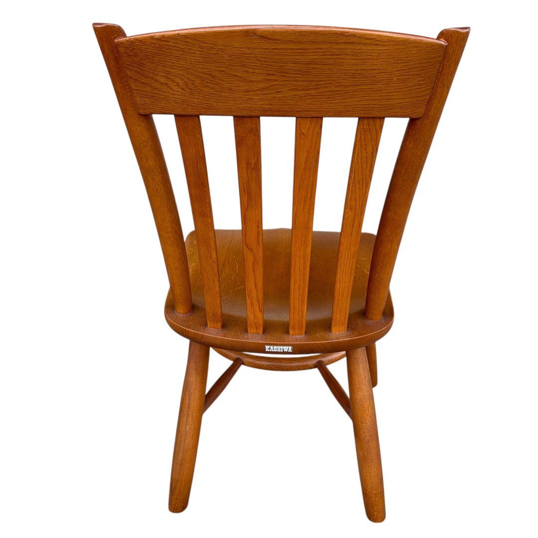 美品 柏木工 無垢材 ウィンザーチェア ダイニング ボウバック 2脚セット①
