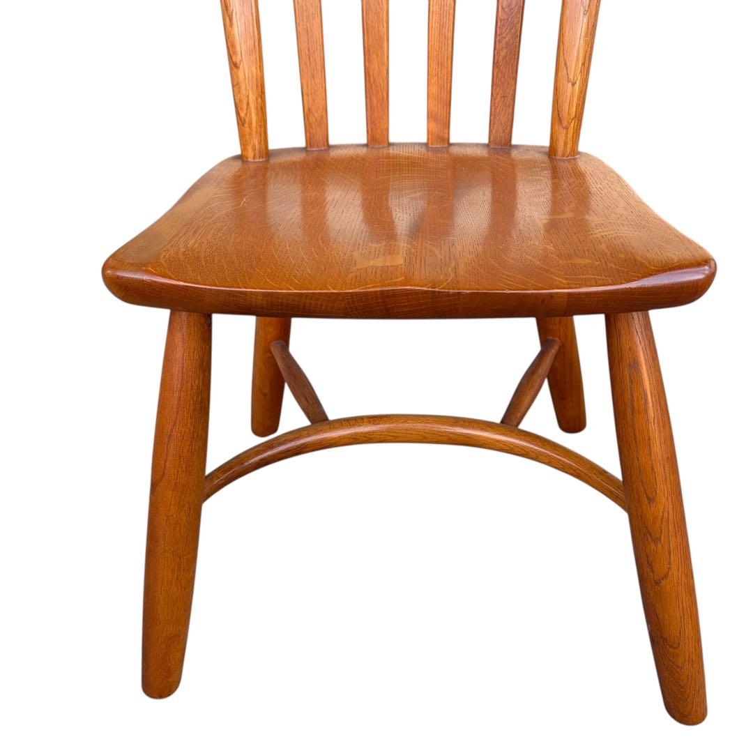 美品 柏木工 無垢材 ウィンザーチェア ダイニング ボウバック 2脚セット①