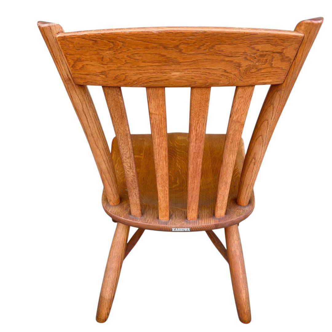 美品 柏木工 無垢材 ウィンザーチェア ダイニング ボウバック 2脚セット①