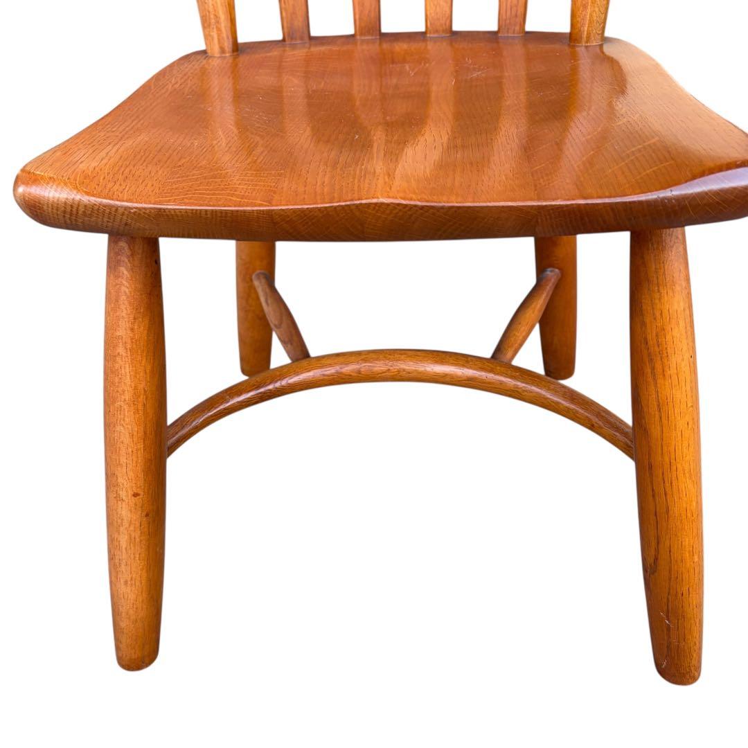 美品 柏木工 無垢材 ウィンザーチェア ダイニング ボウバック 2脚セット①