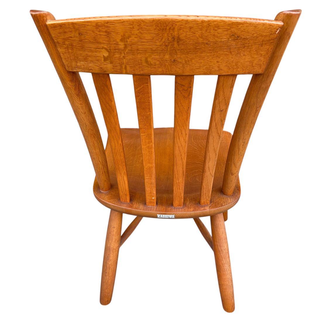 美品 柏木工 無垢材 ウィンザーチェア ダイニング ボウバック 2脚セット①