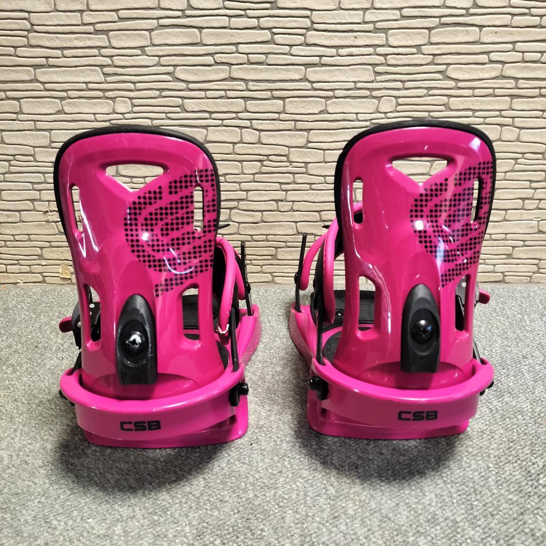CSB スノーボード ビンディング レディース Lサイズ ピンク
