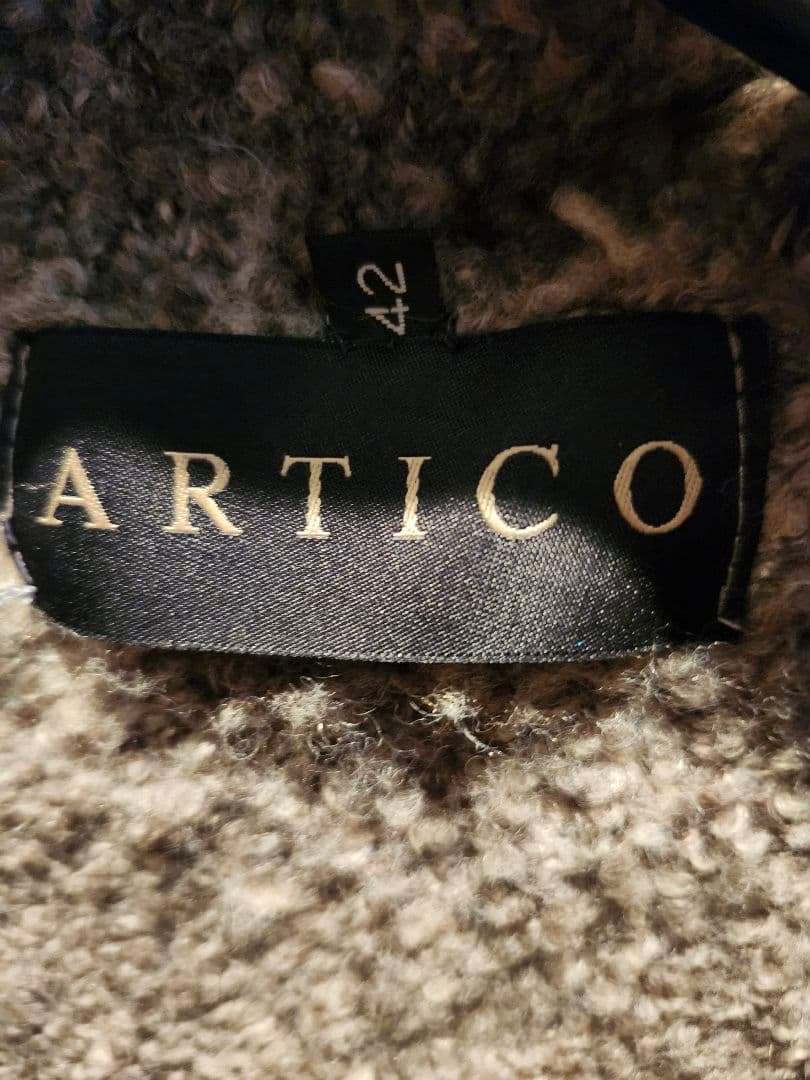 イタリア製ブランドARTICO羊革ロングコート