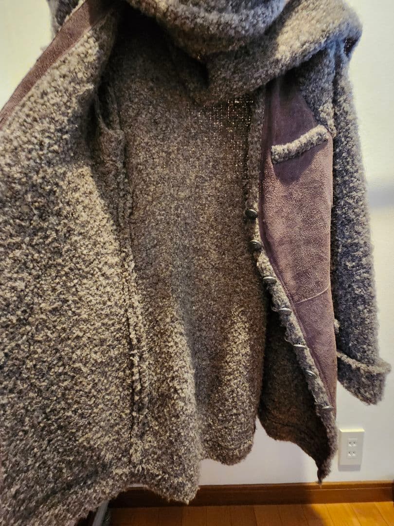 イタリア製ブランドARTICO羊革ロングコート