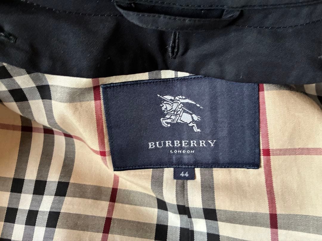【バーバリー ロンドン】ショート　トレンチコート　黒　44 美品❗️