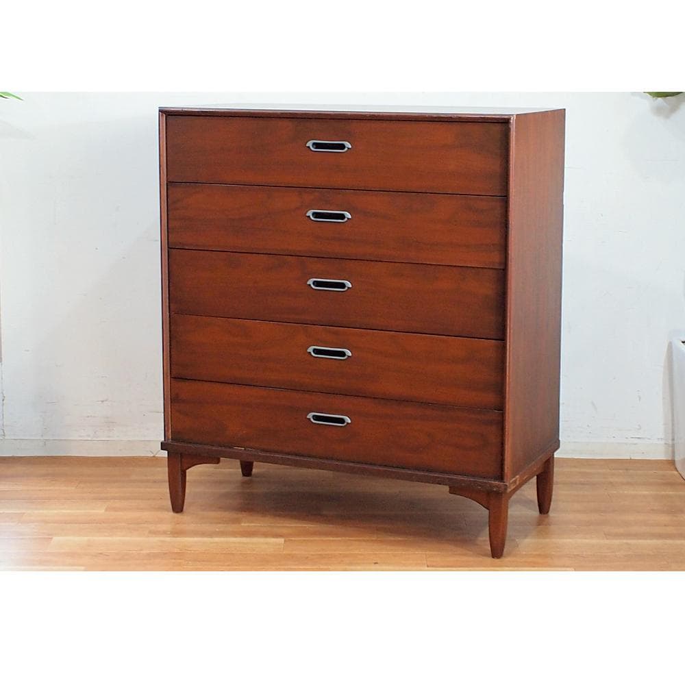 米軍家具 US ドレクセル DREXEL 5段チェスト ビンテージ 米軍払下げ品