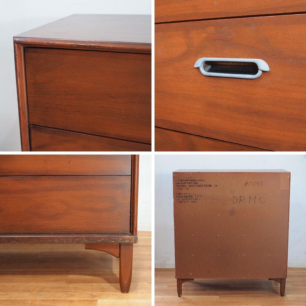 米軍家具 US ドレクセル DREXEL 5段チェスト ビンテージ 米軍払下げ品