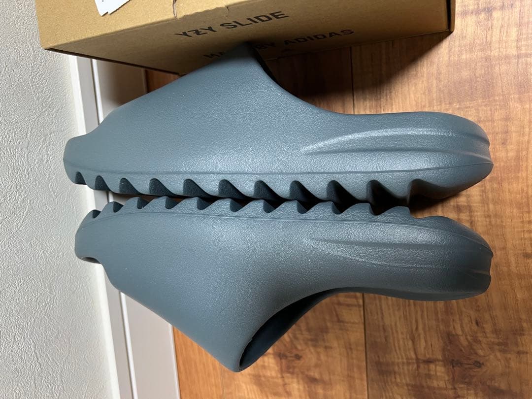 靴 adidas yeezy slide slate marine 28.5