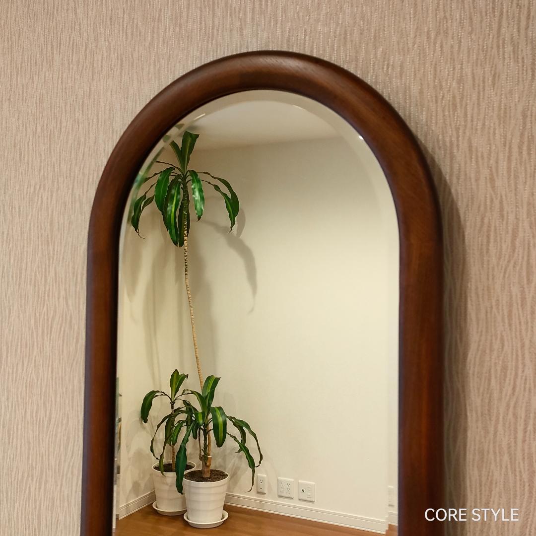 カリモク　 ウォール ミラー 姿見　木製 壁掛け 鏡　A5