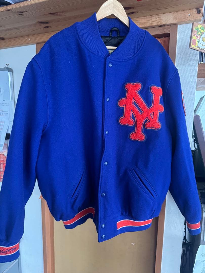 New York Mets Wool Varsity Jacket USA製