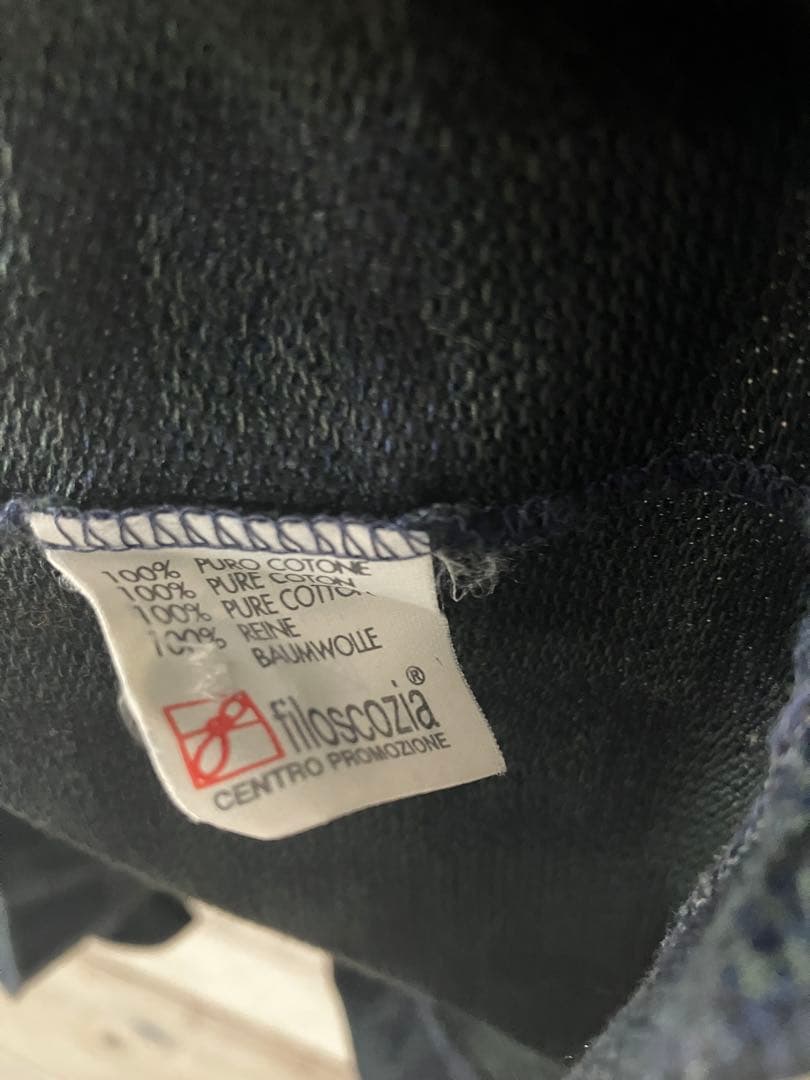 CELINE HOMME マカダム総柄長袖ポロシャツ