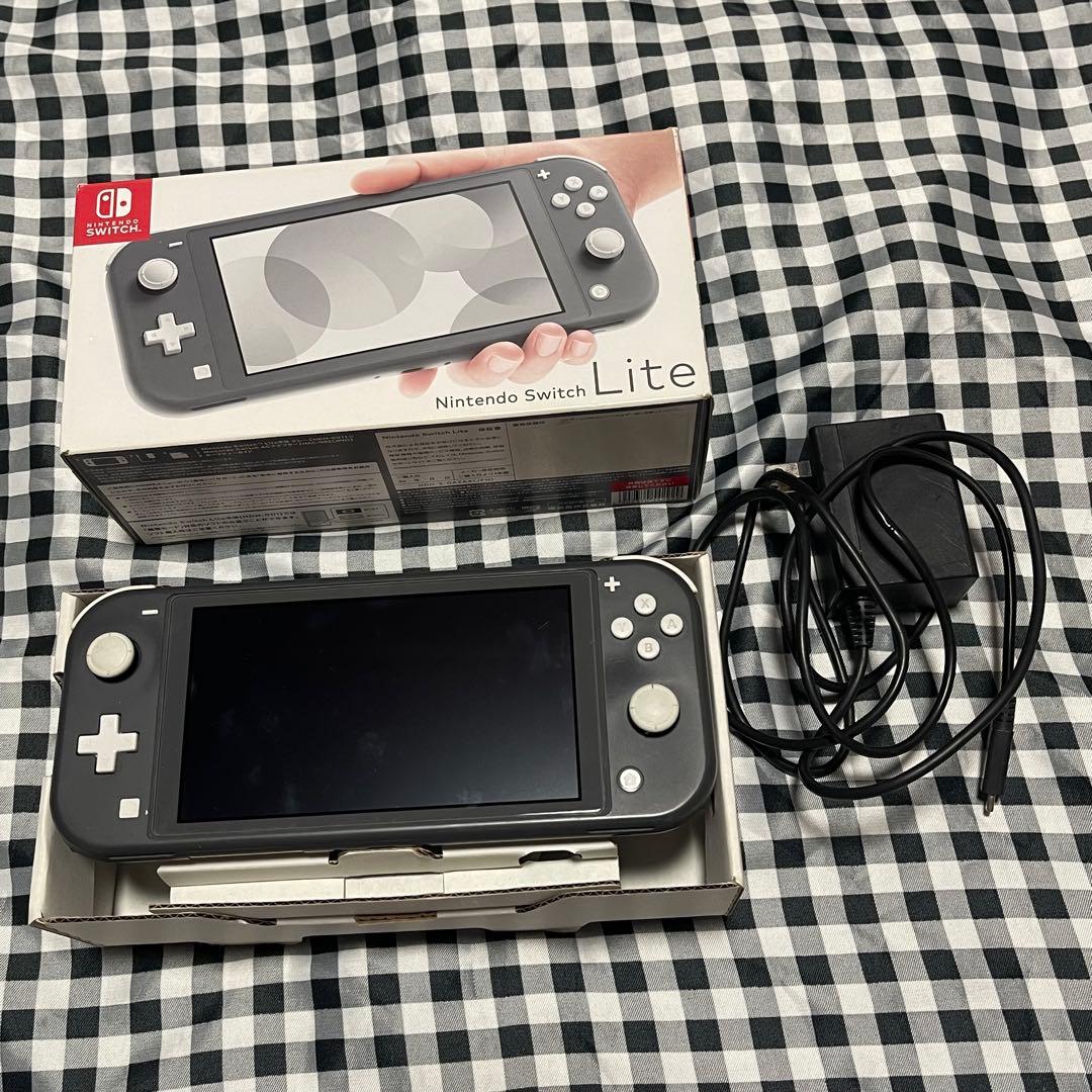 Switch Lite グレー 本体　右スティック一部不良(ジャンク)
