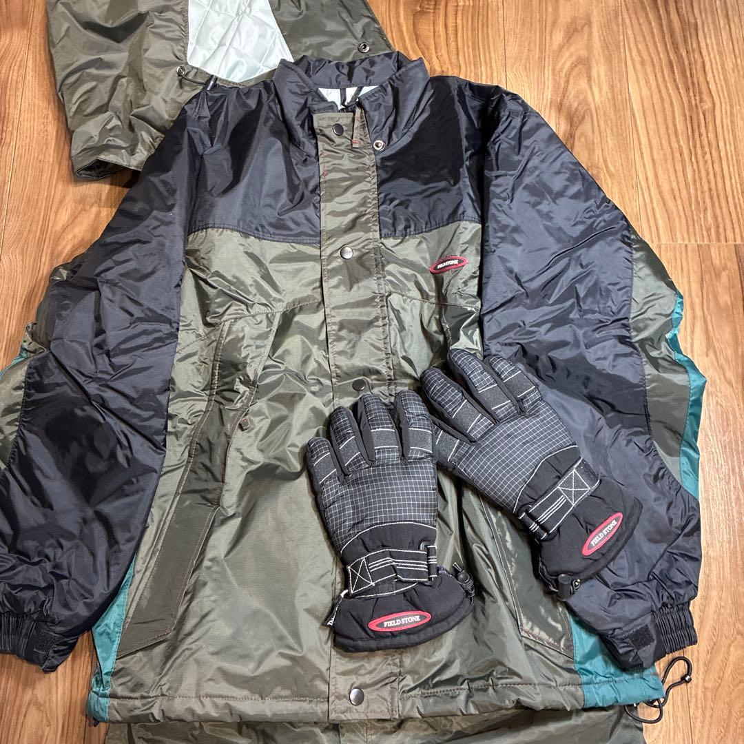 スノーボードウェアセット オリーブグリーン