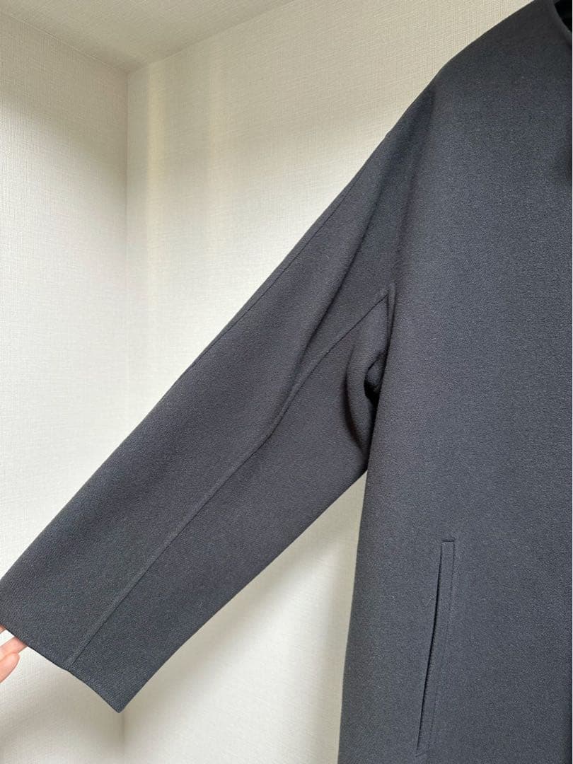 drawer ウールリバーノーカラーコート　ドゥロワー