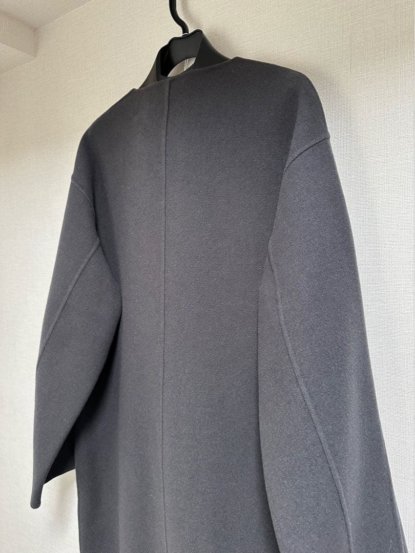 drawer ウールリバーノーカラーコート　ドゥロワー