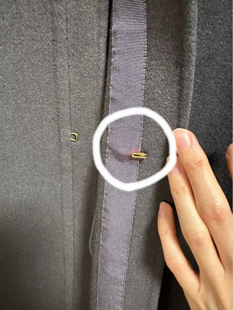 drawer ウールリバーノーカラーコート　ドゥロワー