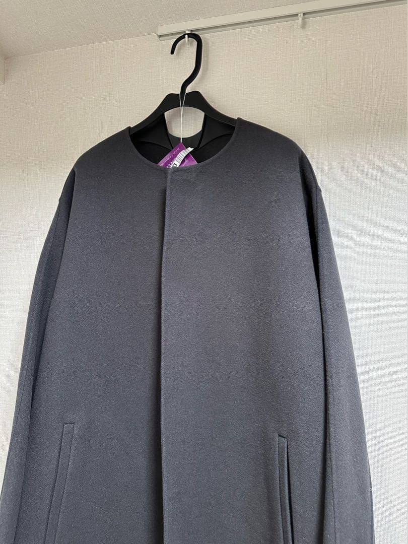 drawer ウールリバーノーカラーコート　ドゥロワー