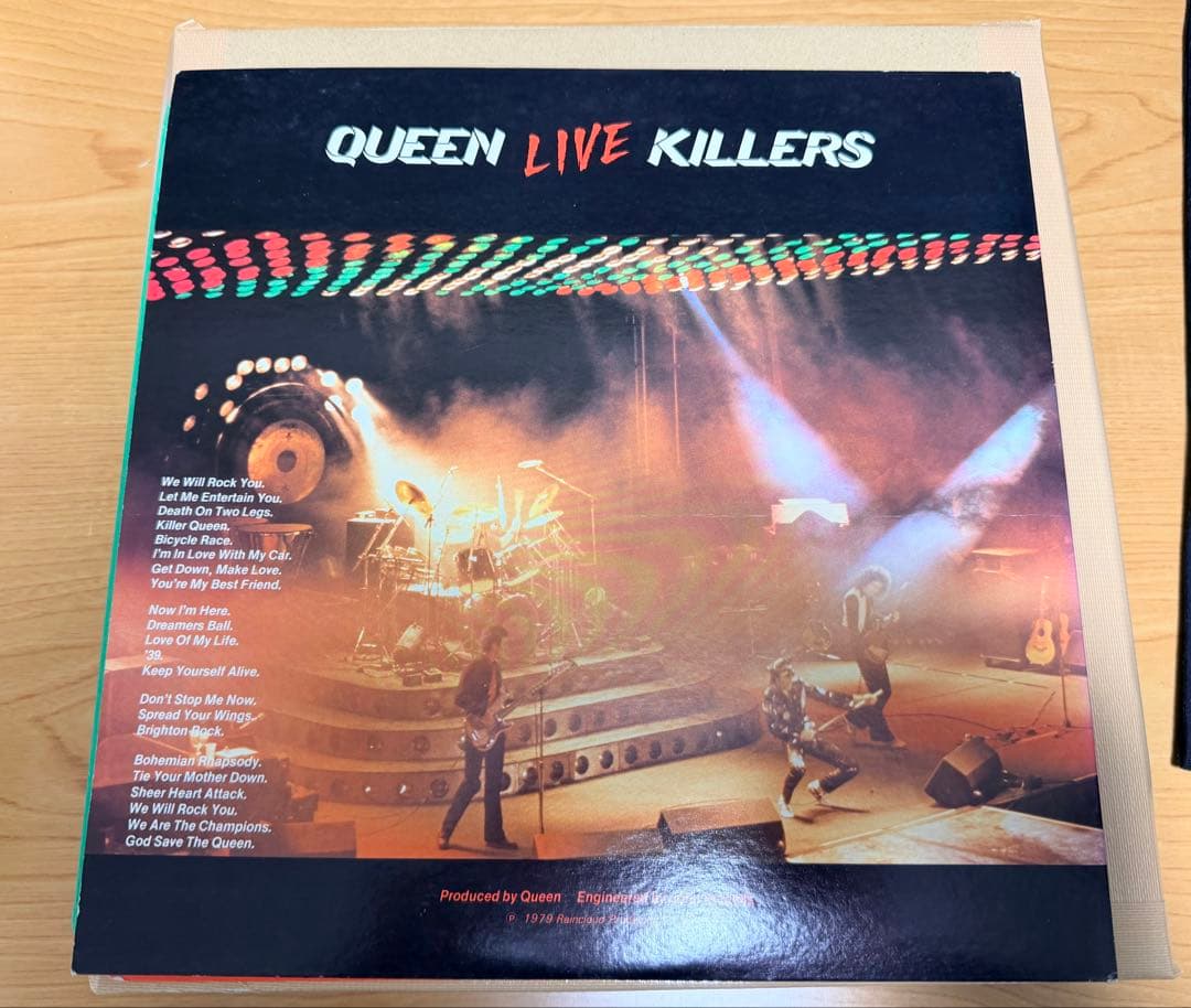 QUEEN LIVE KILLERS LPレコードサイン入り