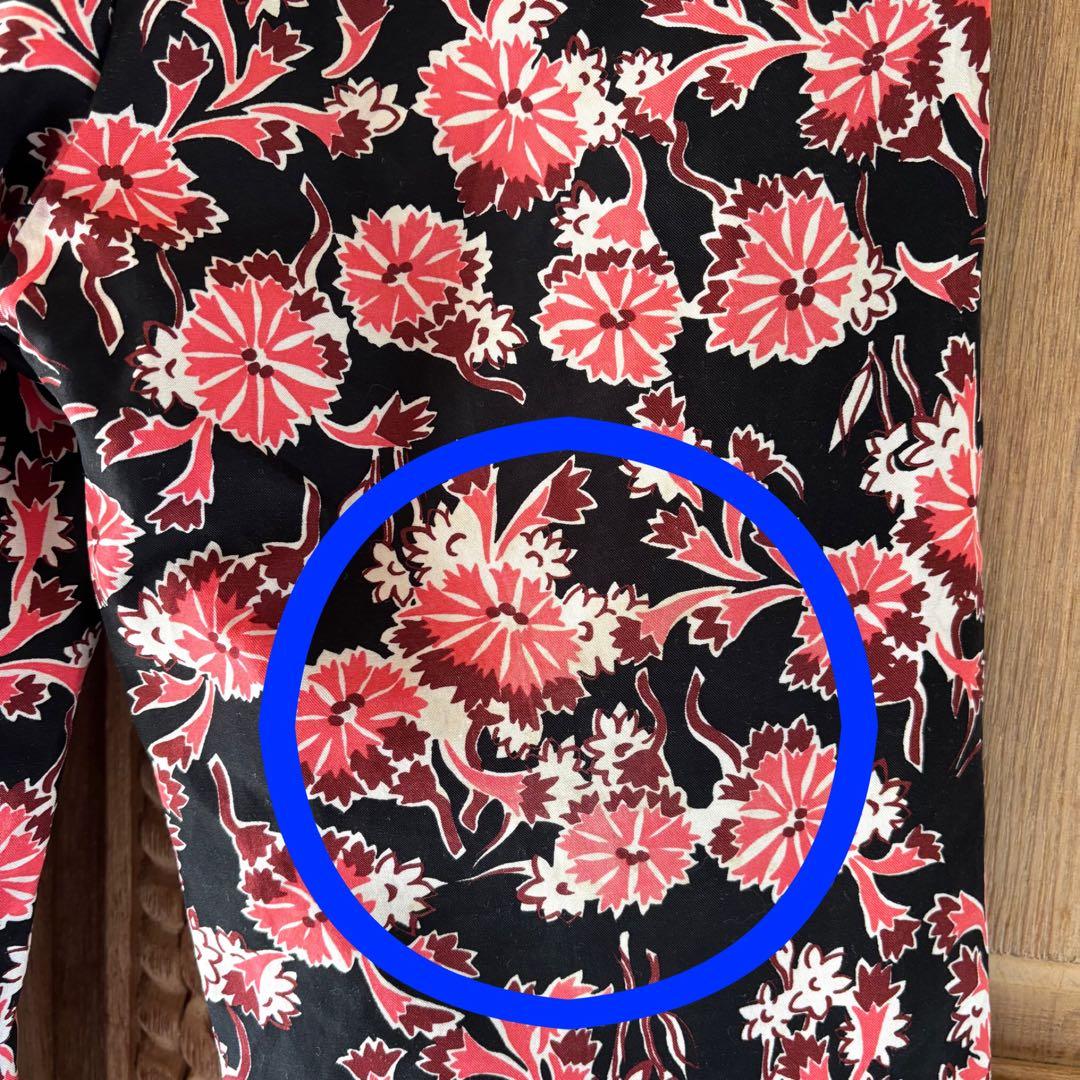 MARNI 花柄パンツ 40 ブラック コーラル　フラワーマーケット　ボタニカル