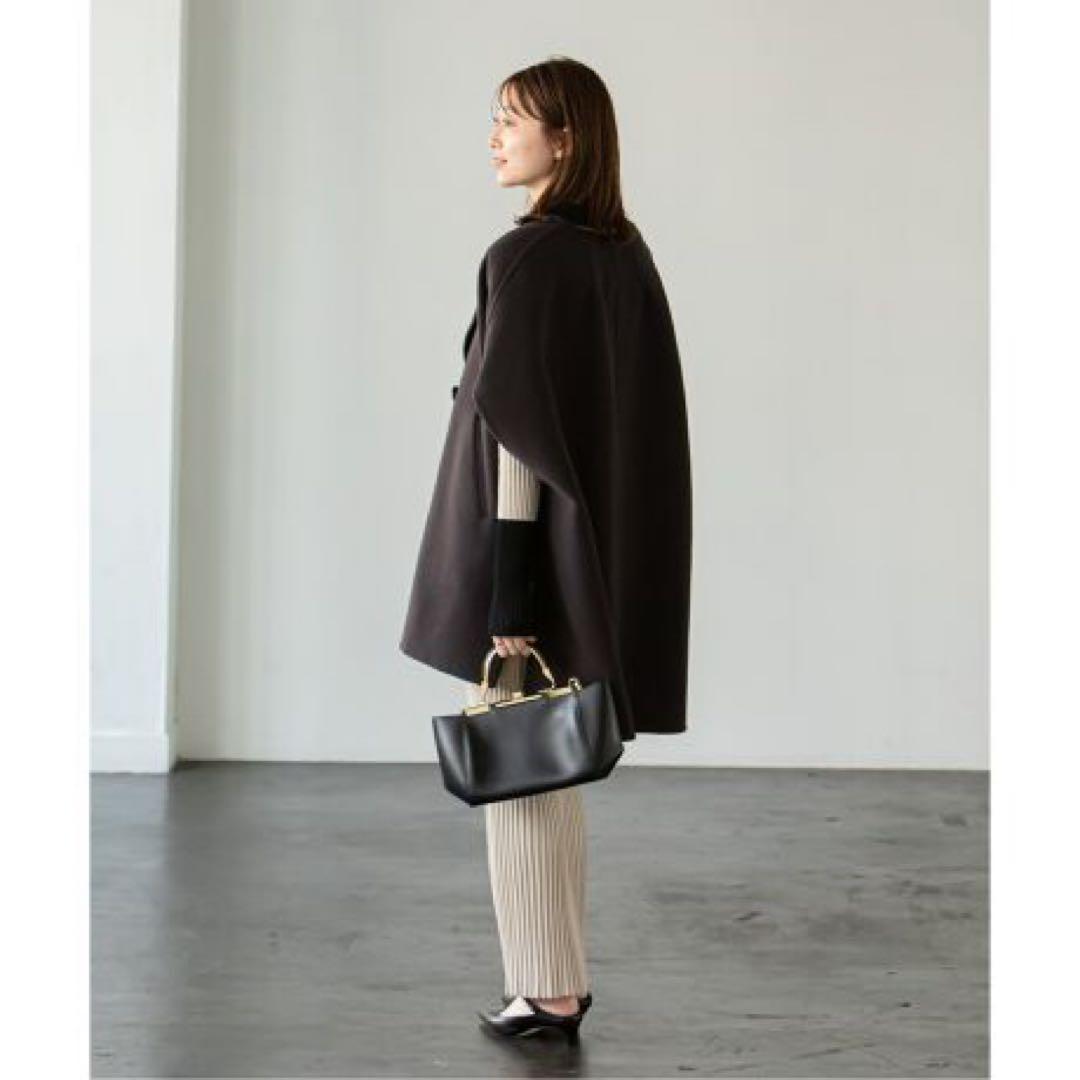 【美品】Noble ノーブル MTRリバーポンチョジレ カシミヤ混 ウール