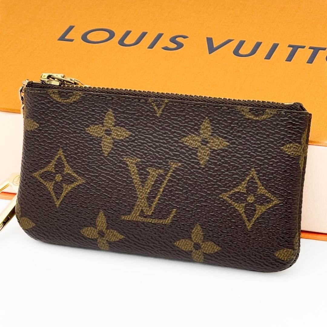 【美品】ヴィトン モノグラム ポシェット クレ ケース 財布 M62650