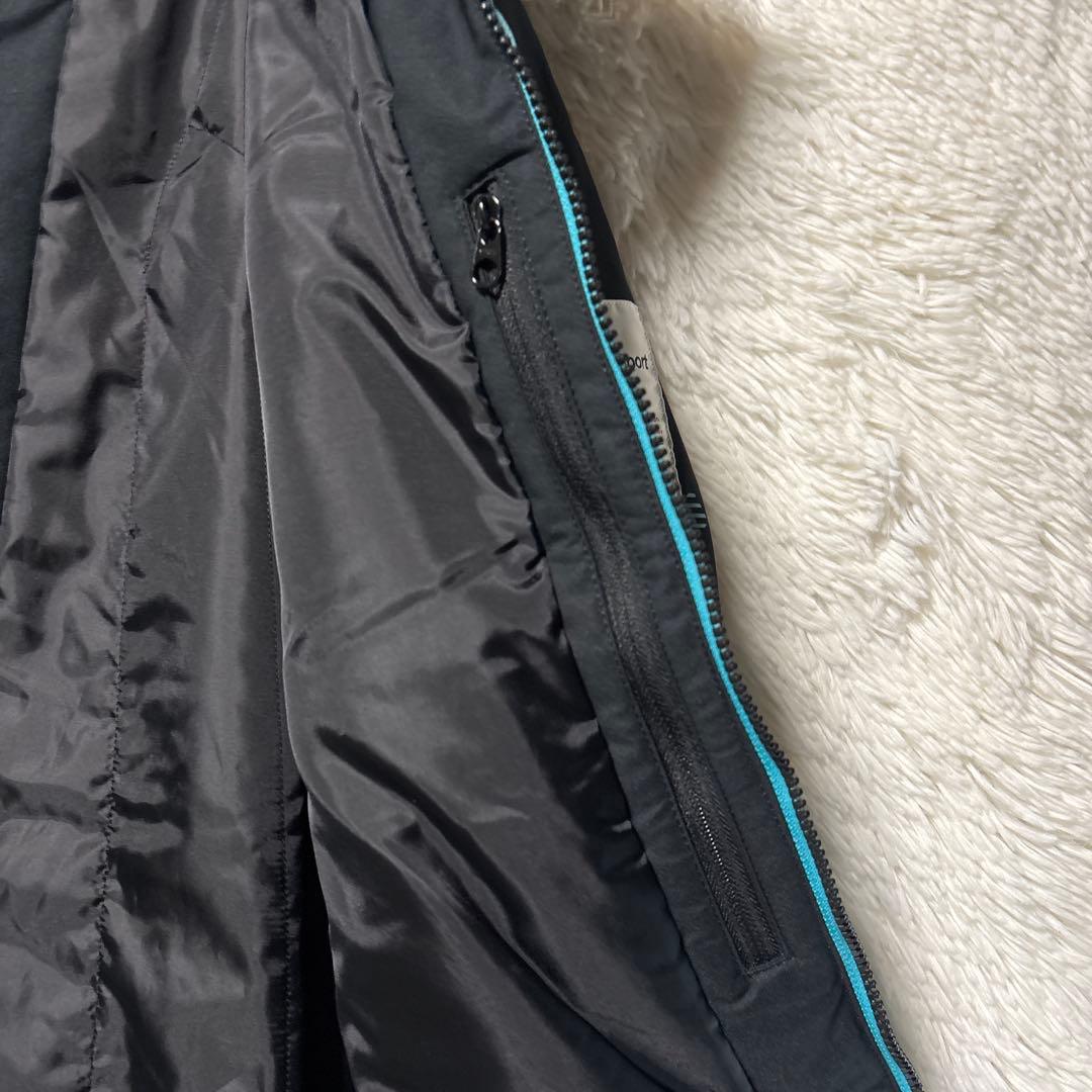 DESCENTE デサント　スキーウェア フード付き ジャケット青✖️黒　M