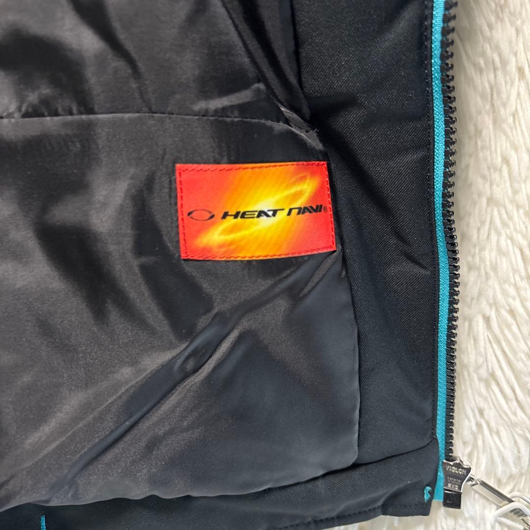 DESCENTE デサント　スキーウェア フード付き ジャケット青✖️黒　M