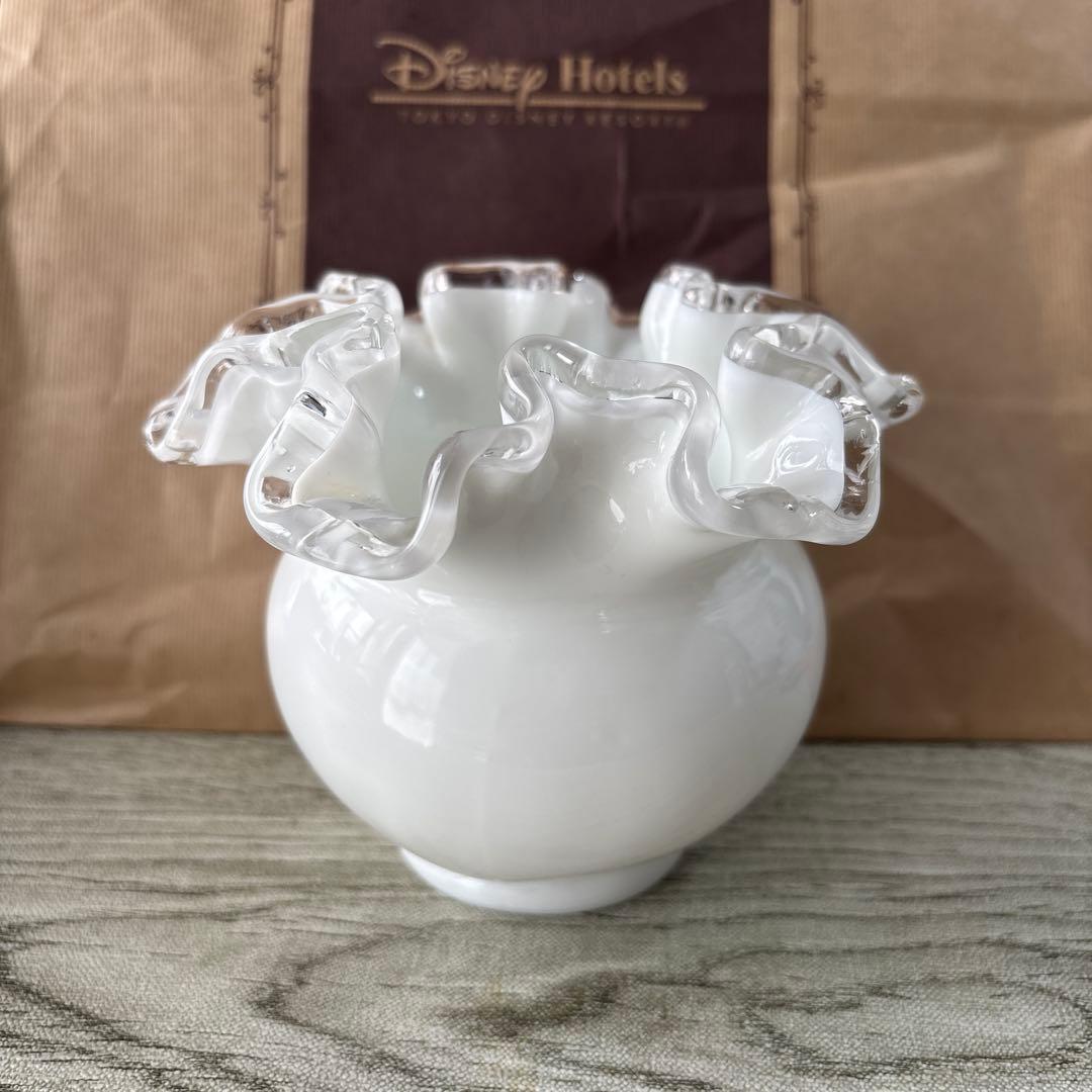Fenton フェントン 花瓶 シルバークレスト フリル