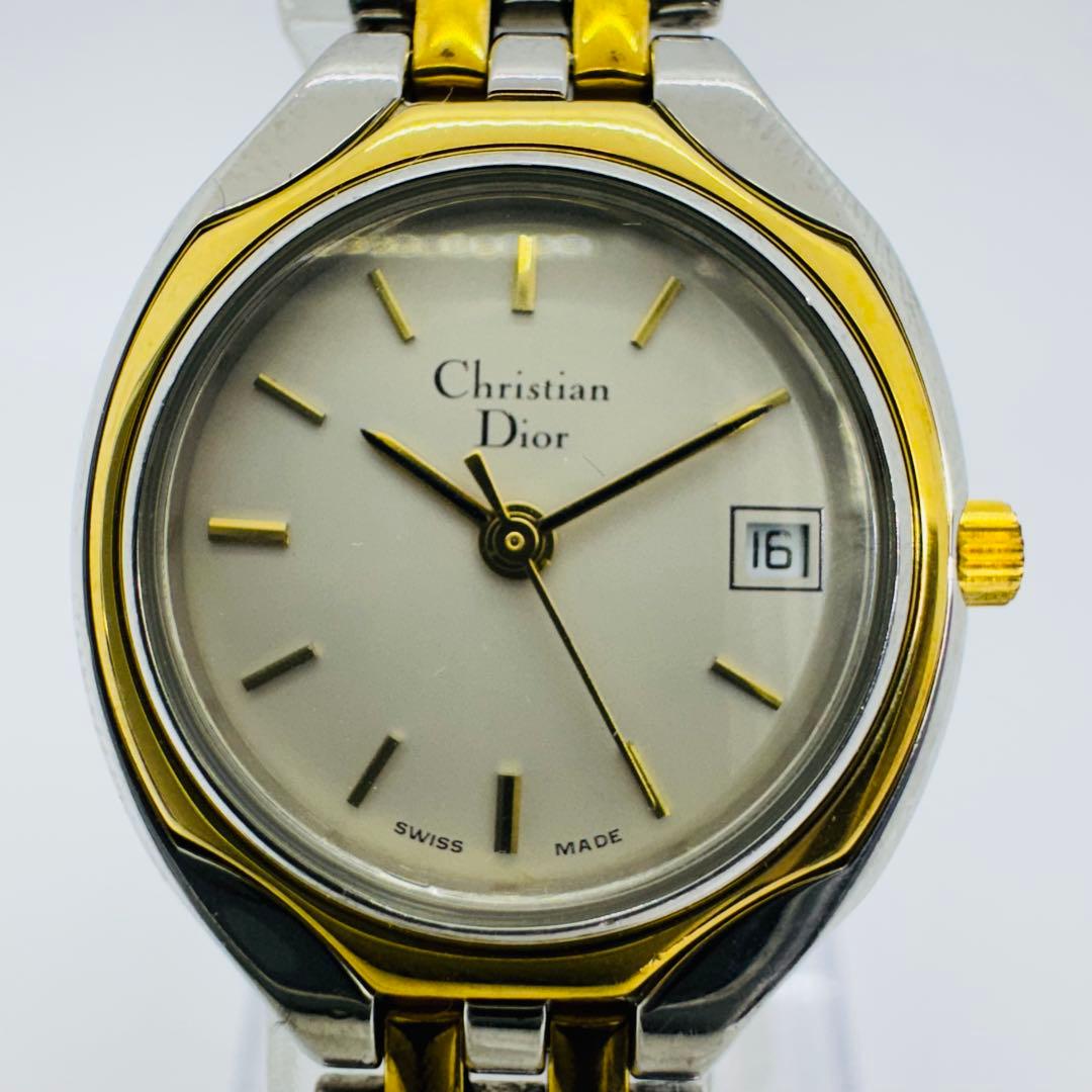✨Dior✨クリスチャンディオール✨3001✨デイト✨コンビ✨レディース✨腕時計