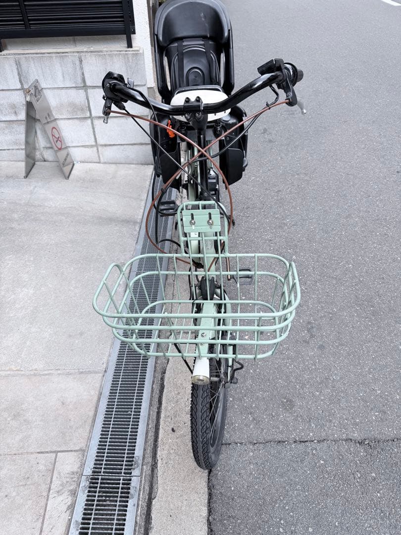 大阪府　子供乗せ　ブリヂストン　 電動アシスト自転車 チャイルドシート付き