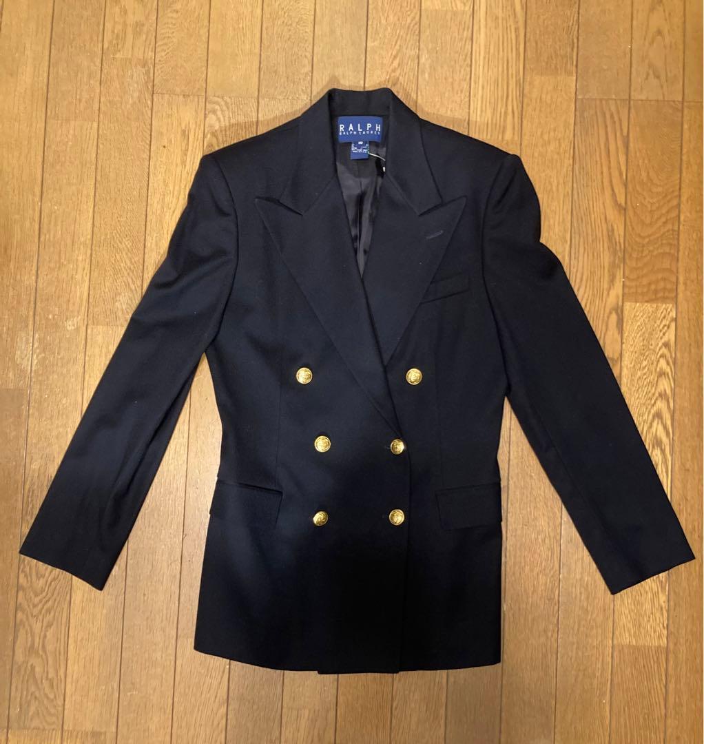 タグ付き新品！　ラルフローレンのブレザー　紺　金ボタン　ガーメントケース付き
