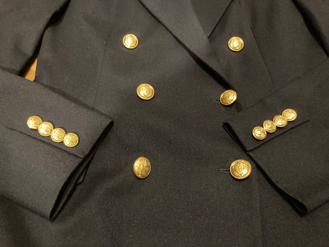 タグ付き新品！　ラルフローレンのブレザー　紺　金ボタン　ガーメントケース付き