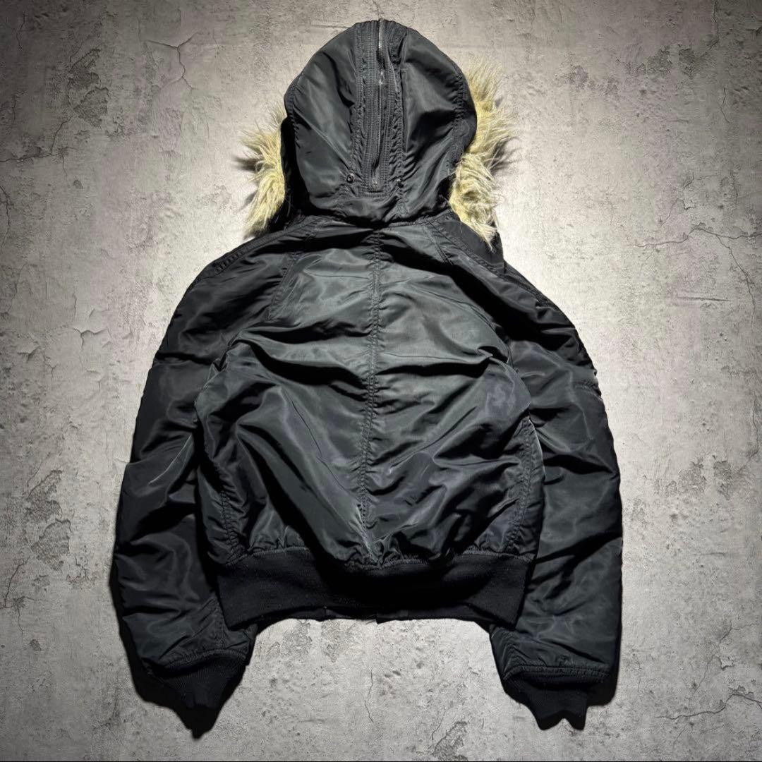 USA製 ALPHA N2B flight jacket N-2B ブラック