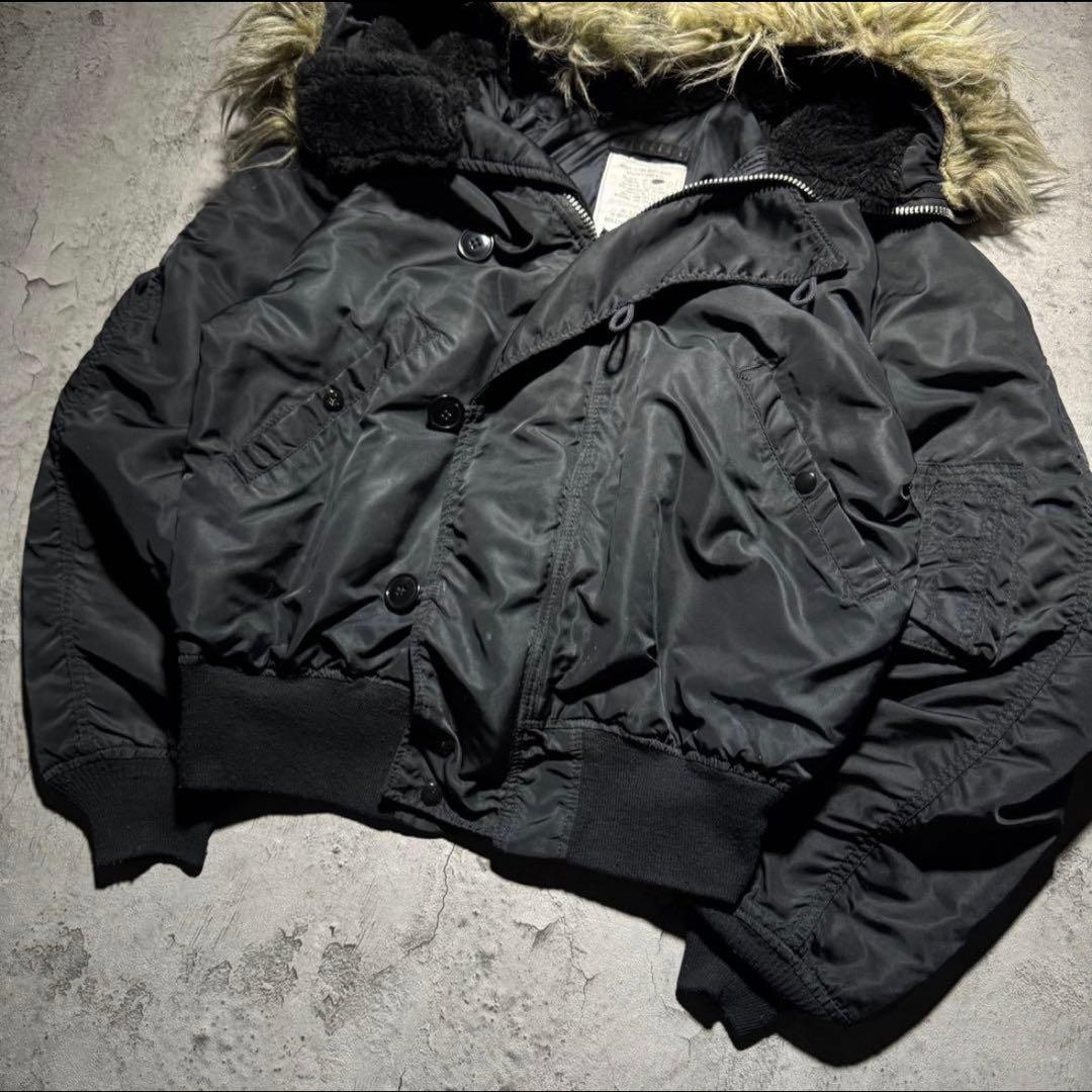 USA製 ALPHA N2B flight jacket N-2B ブラック