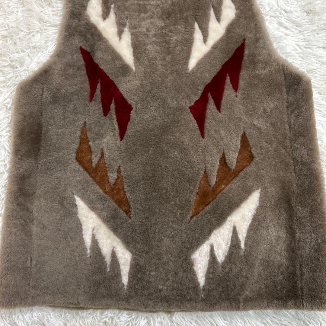 FRAMeWORK 別注K.tsanikidis ムートン チマヨ柄 ジレ F