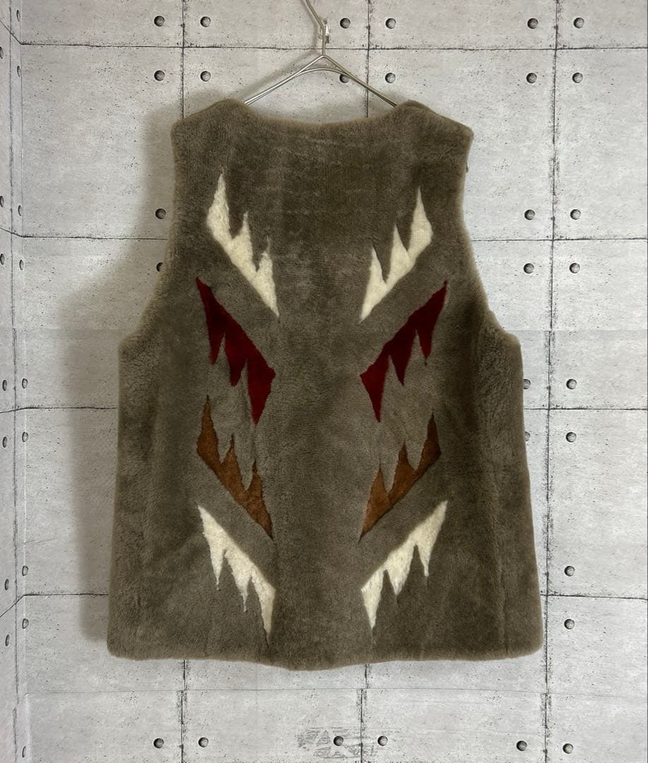 FRAMeWORK 別注K.tsanikidis ムートン チマヨ柄 ジレ F