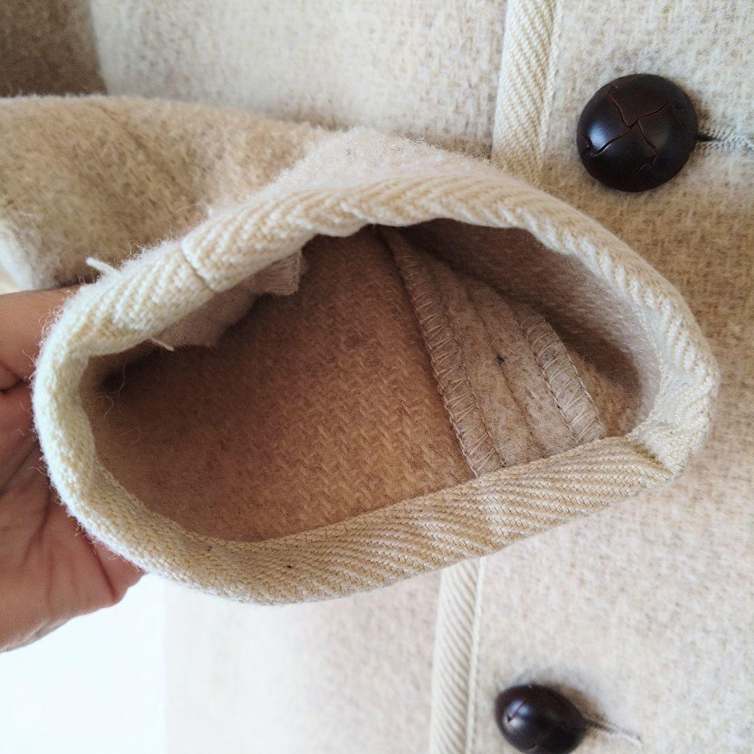 美品✨DANTON ダントン ウールモッサ Pコート ダブル ホワイト 36