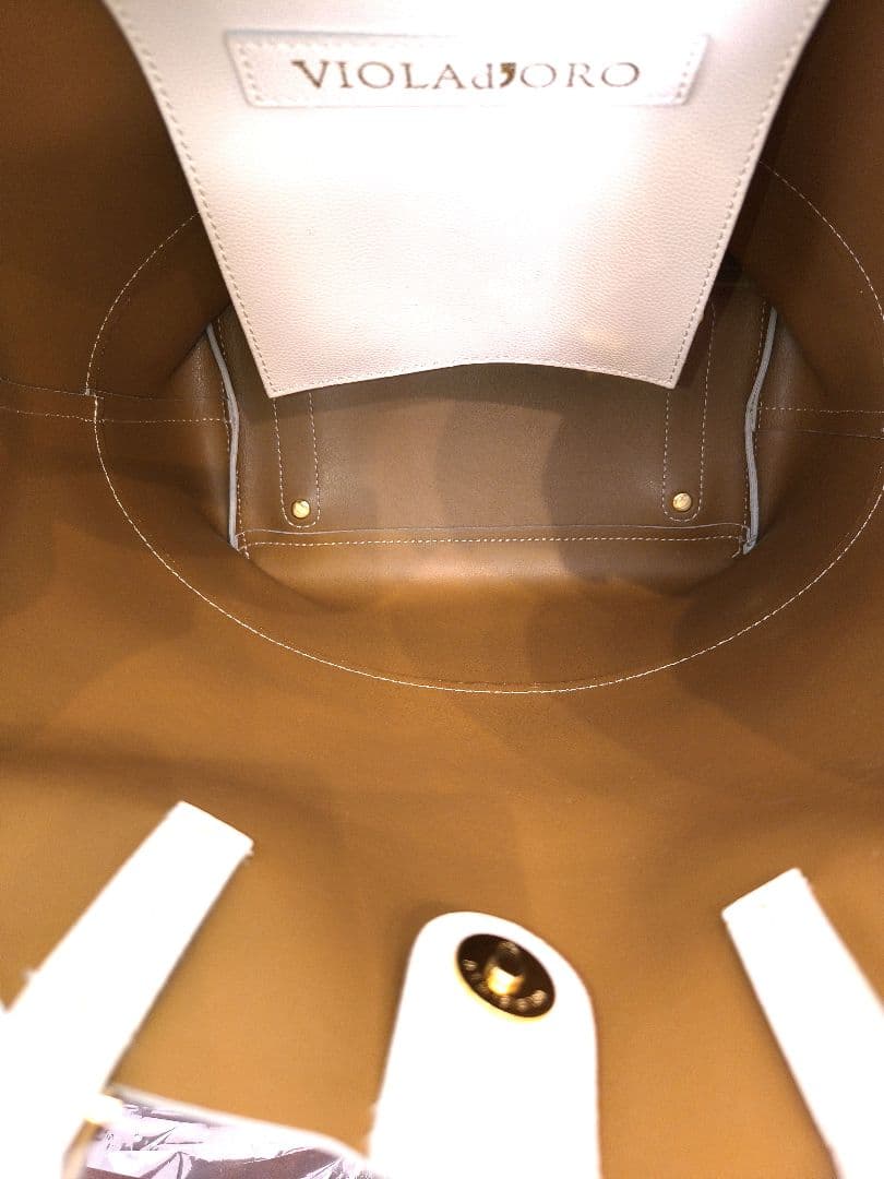 ✨極美品 ヴィオラドーロ シドニー アイボリー レザートートバッグ 2way