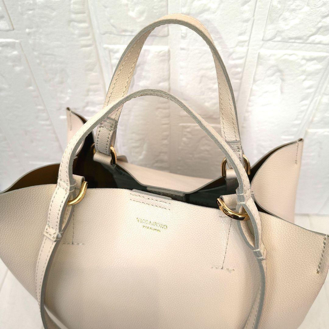 ✨極美品 ヴィオラドーロ シドニー アイボリー レザートートバッグ 2way
