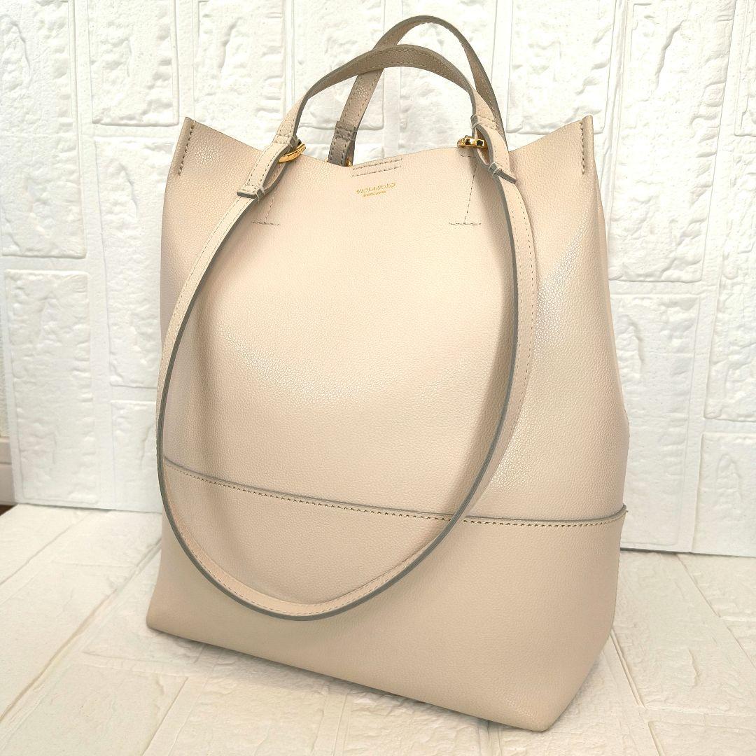 ✨極美品 ヴィオラドーロ シドニー アイボリー レザートートバッグ 2way