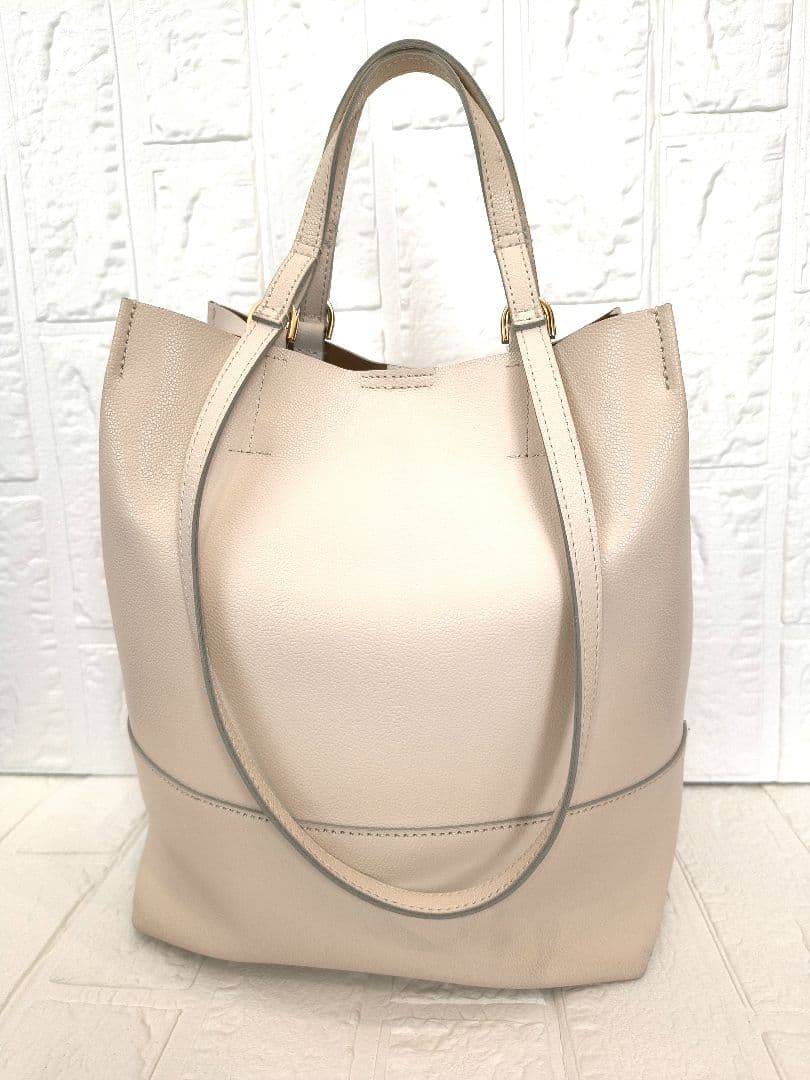 ✨極美品 ヴィオラドーロ シドニー アイボリー レザートートバッグ 2way