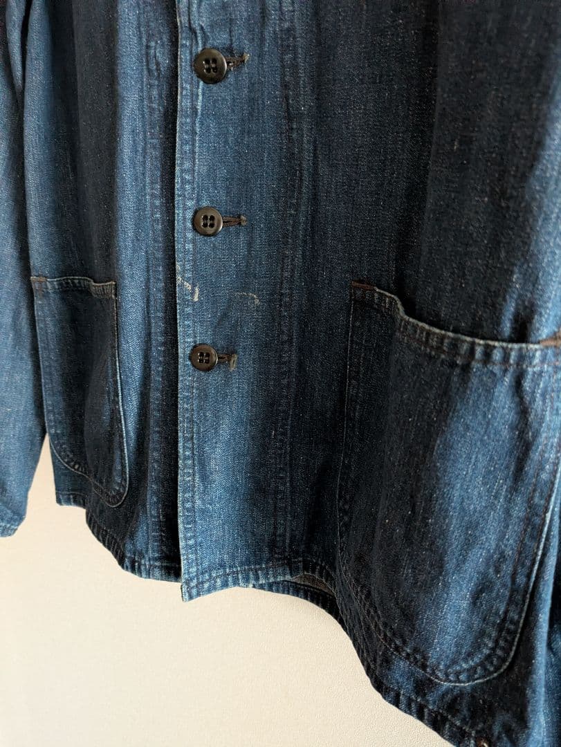 ぷ*ぷ様 50's US.NAVY ショールカラー カバーオール ヘチマ襟 ミリ