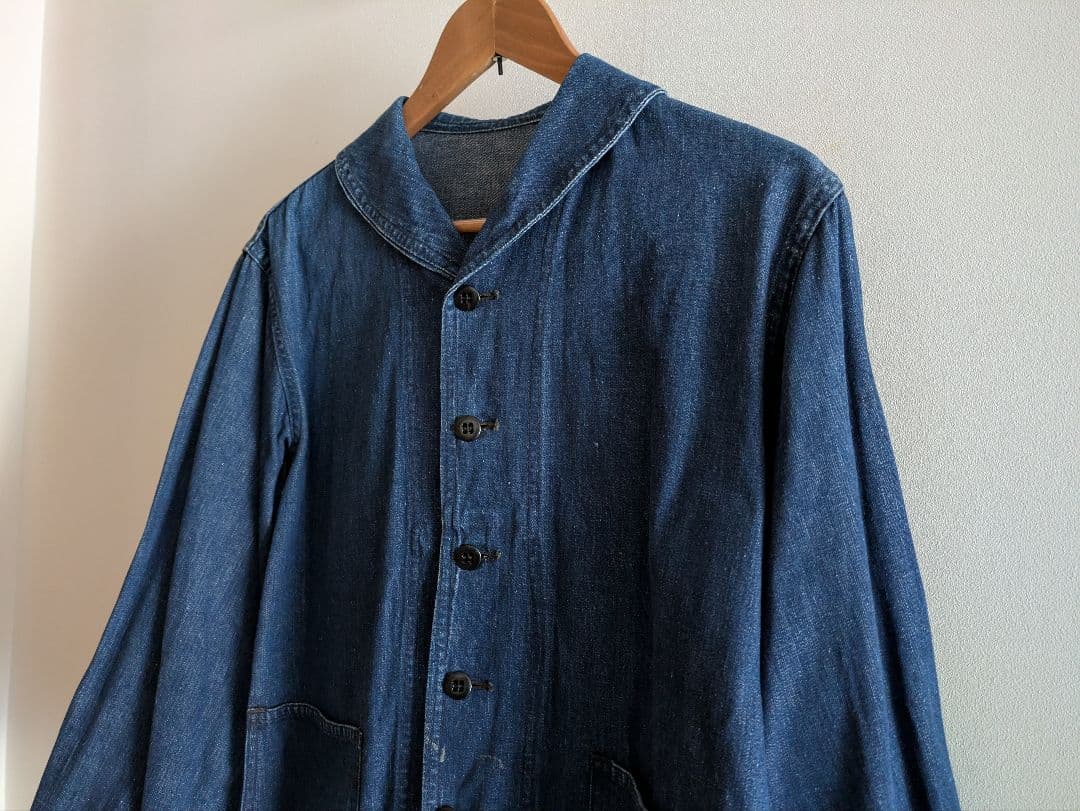 ぷ*ぷ様 50's US.NAVY ショールカラー カバーオール ヘチマ襟 ミリ