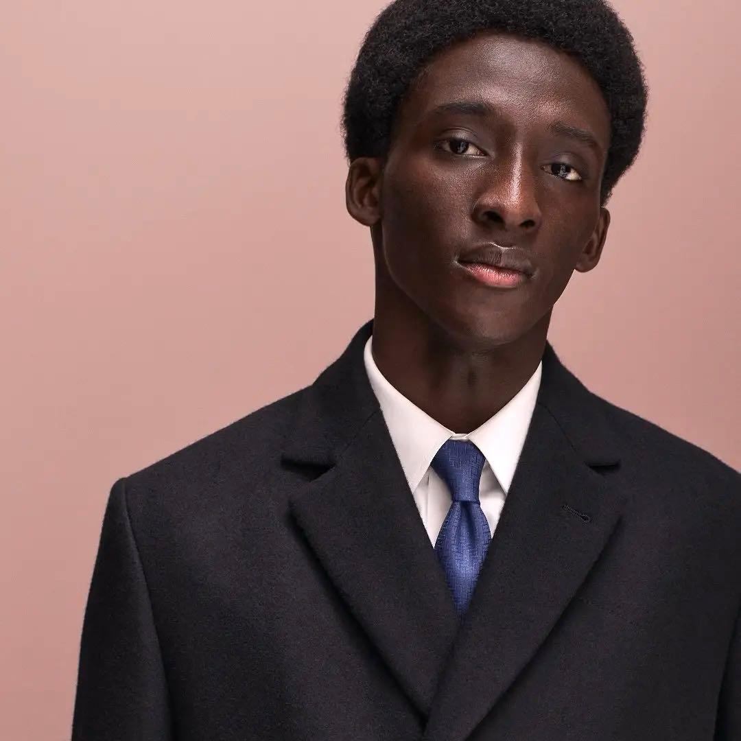 HERMES エルメス ネクタイ H織りタイ 《ファソネ H》 24 7 cm