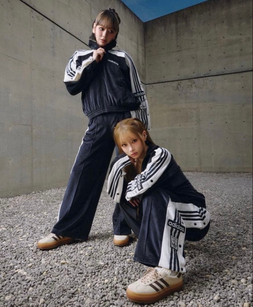 adidas W ADIBREAK VELOUR TT Lサイズ セットアップ