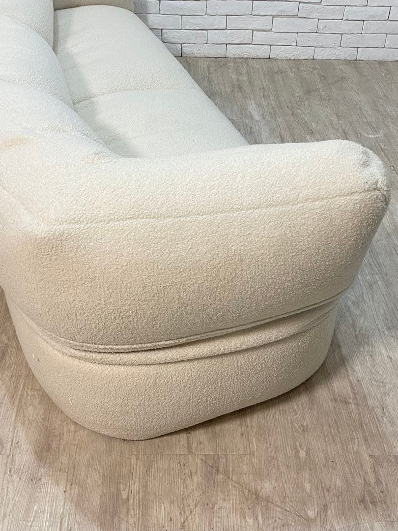 【東京都内23区配送無料】定価11万　3人がけ　ソファー　椅子　カウチ　ビーズ