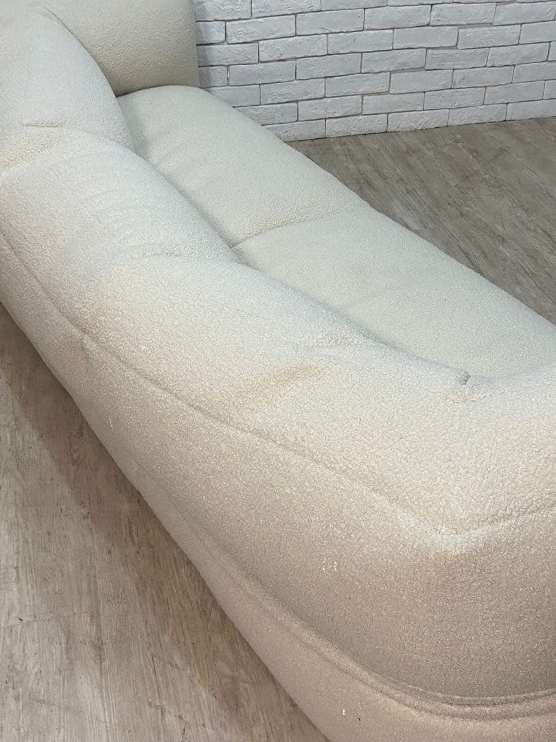 【東京都内23区配送無料】定価11万　3人がけ　ソファー　椅子　カウチ　ビーズ